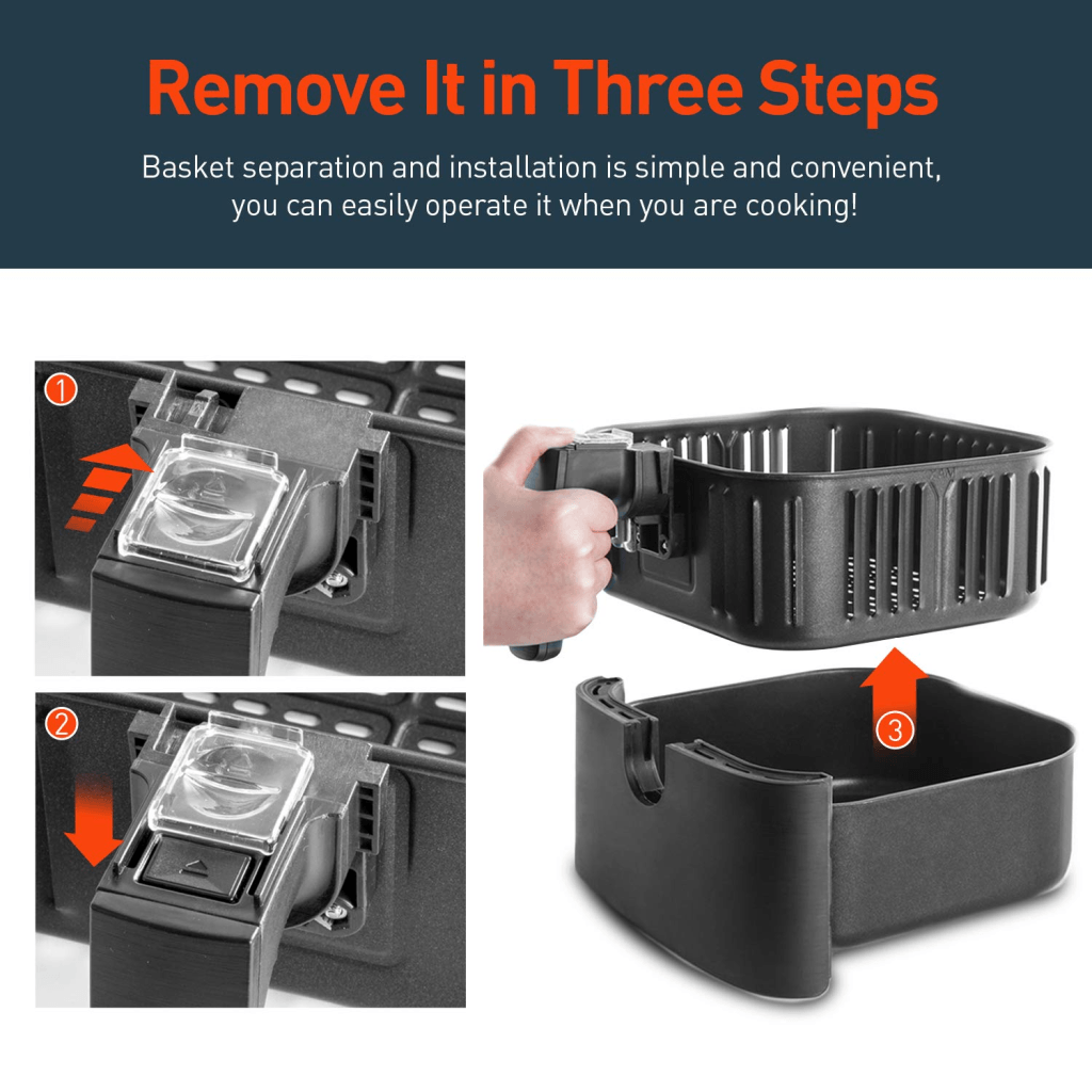 Cosori CP158 Replacement Basket C158FB Black BrightVivo